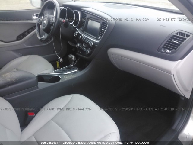 5XXGN4A73FG419471 - 2015 KIA OPTIMA EX GRAY photo 5