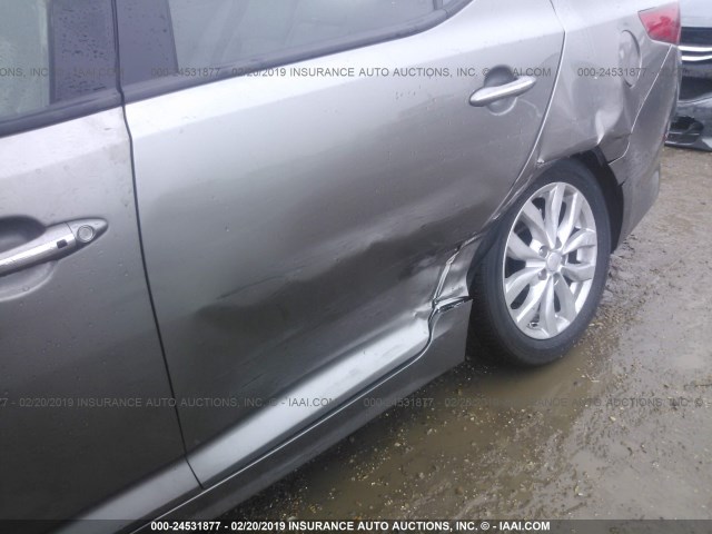 5XXGN4A73FG419471 - 2015 KIA OPTIMA EX GRAY photo 6