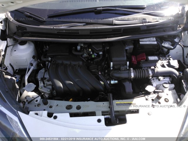 3N1CE2CPXHL380498 - 2017 NISSAN VERSA NOTE S/S PLUS/SV/SL/SR WHITE photo 10