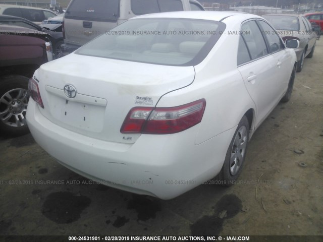 4T1BE46K17U684744 - 2007 TOYOTA CAMRY NEW GENERAT CE/LE/XLE/SE WHITE photo 4