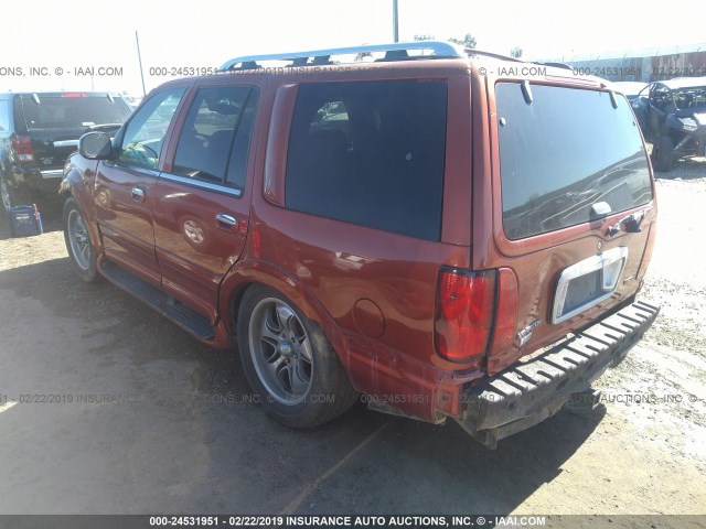 5LMRU27L0XLJ01600 - 1999 LINCOLN NAVIGATOR ORANGE photo 3