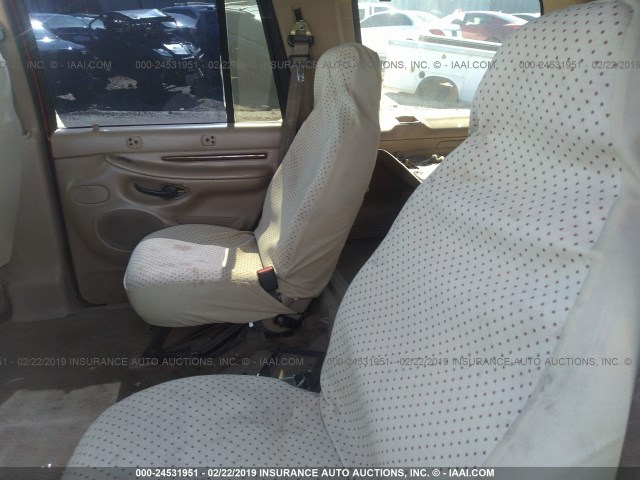 5LMRU27L0XLJ01600 - 1999 LINCOLN NAVIGATOR ORANGE photo 8