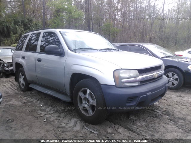 1GNDS13S472259000 - 2007 CHEVROLET TRAILBLAZER LS/LT SILVER photo 1