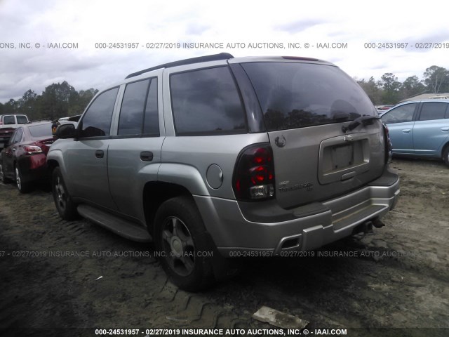 1GNDS13S472259000 - 2007 CHEVROLET TRAILBLAZER LS/LT SILVER photo 3