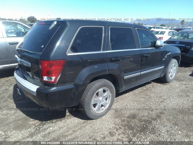 1J8HR68226C197674 - 2006 JEEP GRAND CHEROKEE OVERLAND BLACK photo 4