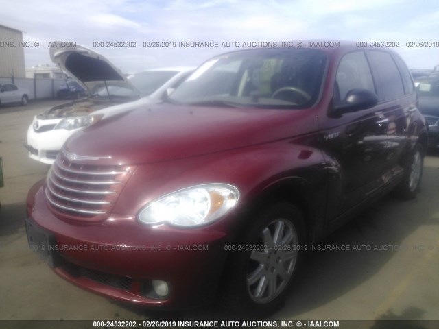 3A8FY68B06T280258 - 2006 CHRYSLER PT CRUISER LIMITED RED photo 2