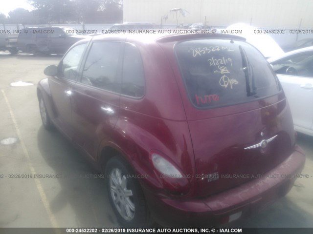 3A8FY68B06T280258 - 2006 CHRYSLER PT CRUISER LIMITED RED photo 3