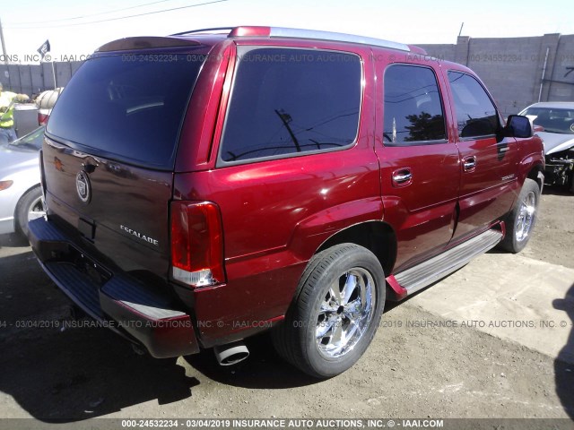 1GYEK63N52R301995 - 2002 CADILLAC ESCALADE LUXURY BURGUNDY photo 4