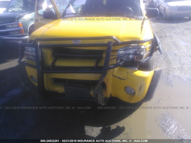 1N6MD29Y72C325611 - 2002 NISSAN FRONTIER CREW CAB SC YELLOW photo 6