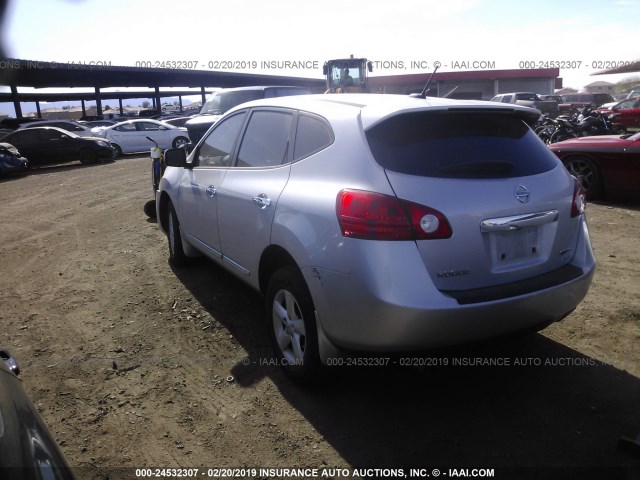 JN8AS5MV9DW644959 - 2013 NISSAN ROGUE S/SV GRAY photo 3