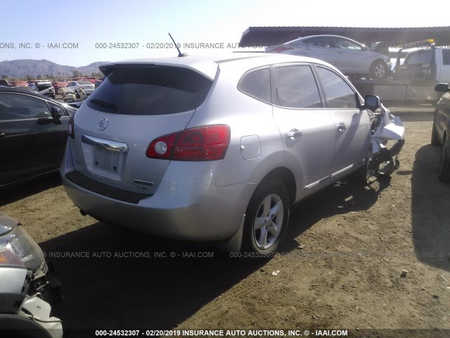 JN8AS5MV9DW644959 - 2013 NISSAN ROGUE S/SV GRAY photo 4