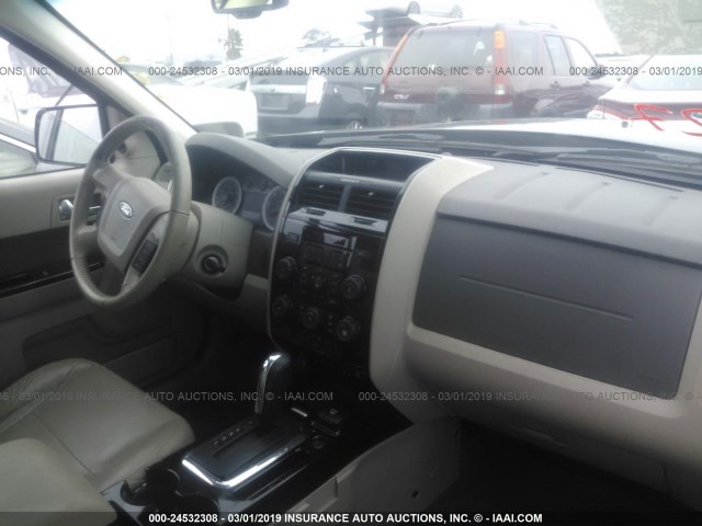 1FMCU49339KB27036 - 2009 FORD ESCAPE HYBRID GRAY photo 5