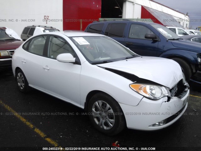 KMHDU46D49U800521 - 2009 HYUNDAI ELANTRA GLS/SE WHITE photo 1