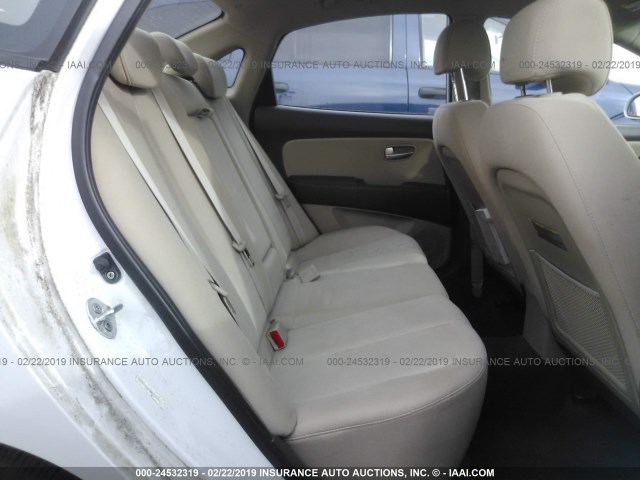 KMHDU46D49U800521 - 2009 HYUNDAI ELANTRA GLS/SE WHITE photo 8