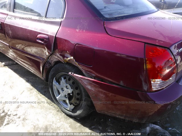 KMHDN46D86U310835 - 2006 HYUNDAI ELANTRA GLS/GT/LIMITED MAROON photo 6