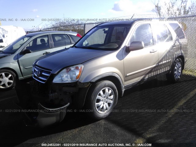 JHLRD78985C039791 - 2005 HONDA CR-V SE/EX GOLD photo 2