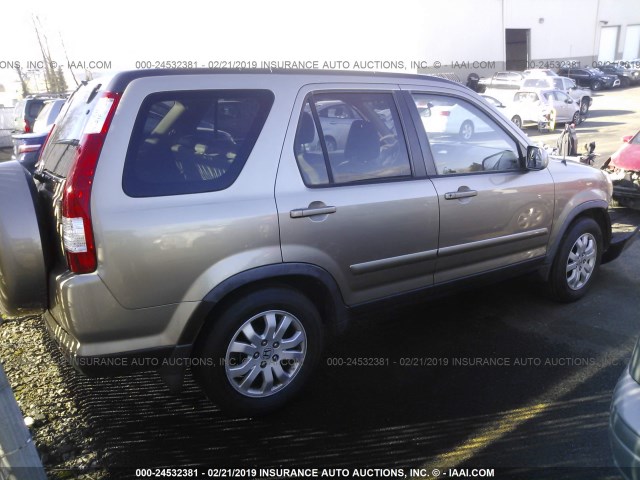 JHLRD78985C039791 - 2005 HONDA CR-V SE/EX GOLD photo 4