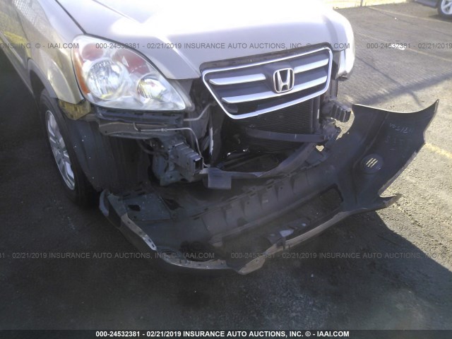 JHLRD78985C039791 - 2005 HONDA CR-V SE/EX GOLD photo 6