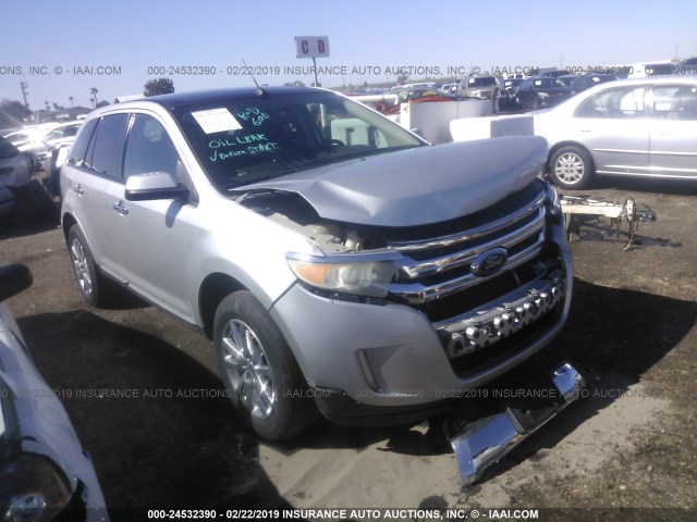 2FMDK3JC3BBB38957 - 2011 FORD EDGE SEL SILVER photo 1