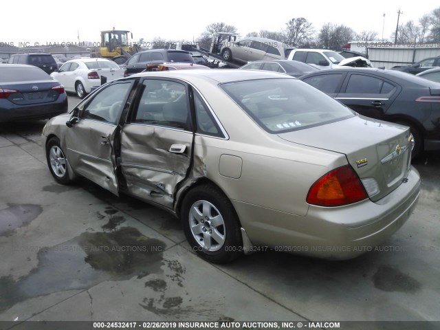 4T1BF28BX2U261099 - 2002 TOYOTA AVALON XL/XLS GOLD photo 3