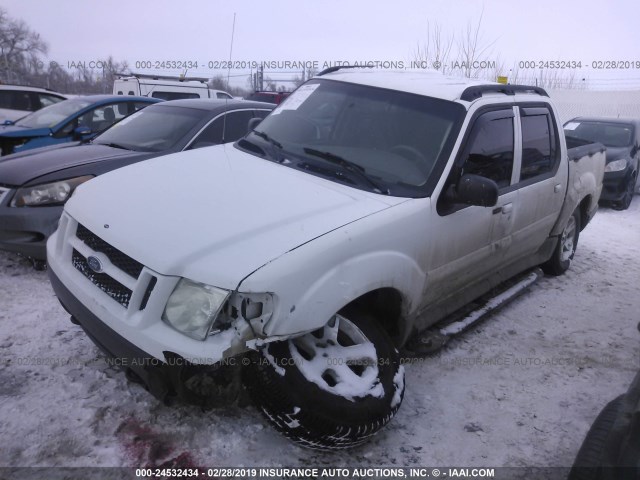 1FMZU77K85UB68878 - 2005 FORD EXPLORER SPORT TR  WHITE photo 2