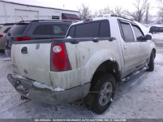 1FMZU77K85UB68878 - 2005 FORD EXPLORER SPORT TR  WHITE photo 4