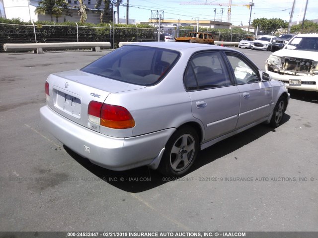 2HGEJ6620TH527939 - 1996 HONDA CIVIC DX SILVER photo 4