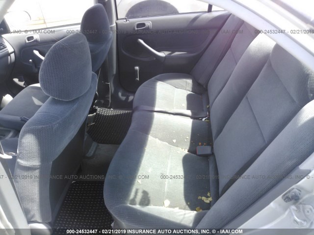 2HGEJ6620TH527939 - 1996 HONDA CIVIC DX SILVER photo 8