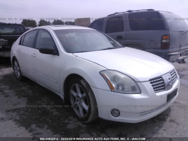 1N4BA41E54C871350 - 2004 NISSAN MAXIMA SE/SL WHITE photo 1