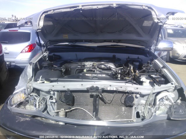 5TBRN34172S240510 - 2002 TOYOTA TUNDRA ACCESS CAB SR5 TAN photo 10