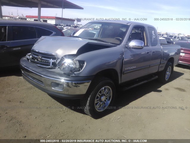 5TBRN34172S240510 - 2002 TOYOTA TUNDRA ACCESS CAB SR5 TAN photo 2