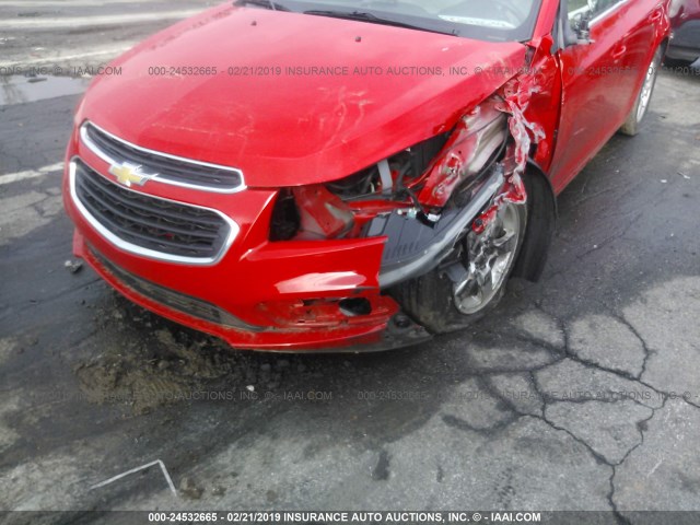 1G1PE5SB0G7223824 - 2016 CHEVROLET CRUZE LIMITED LT RED photo 6