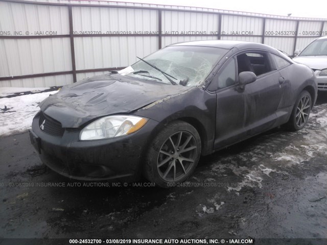 4A31K5DF4CE004356 - 2012 MITSUBISHI ECLIPSE GS SPORT BLACK photo 2