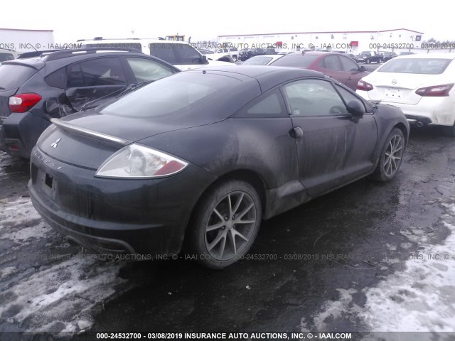 4A31K5DF4CE004356 - 2012 MITSUBISHI ECLIPSE GS SPORT BLACK photo 4