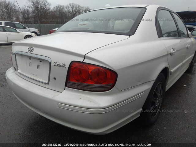 KMHWF25S93A826306 - 2003 HYUNDAI SONATA GL WHITE photo 6