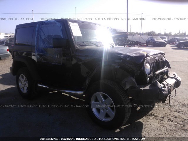 1C4AJWAG7FL749871 - 2015 JEEP WRANGLER SPORT BLACK photo 1