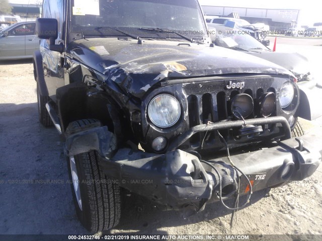 1C4AJWAG7FL749871 - 2015 JEEP WRANGLER SPORT BLACK photo 6