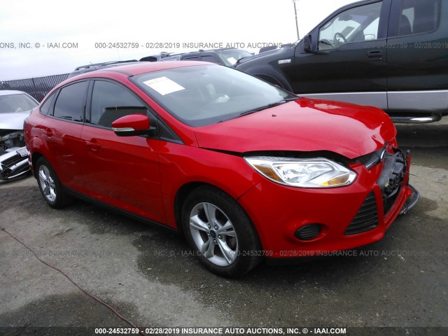 1FADP3F27DL300961 - 2013 FORD FOCUS SE RED photo 1