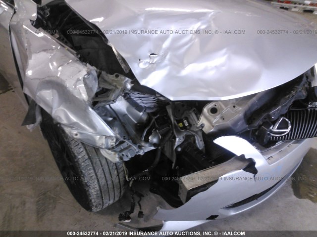 JTHCK262172008763 - 2007 LEXUS IS 250 SILVER photo 6