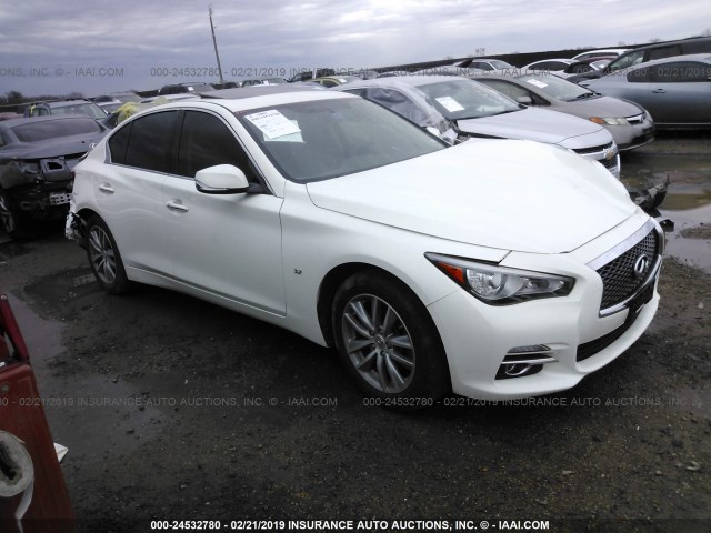 JN1BV7AR4FM400700 - 2015 INFINITI Q50 PREMIUM/SPORT WHITE photo 1