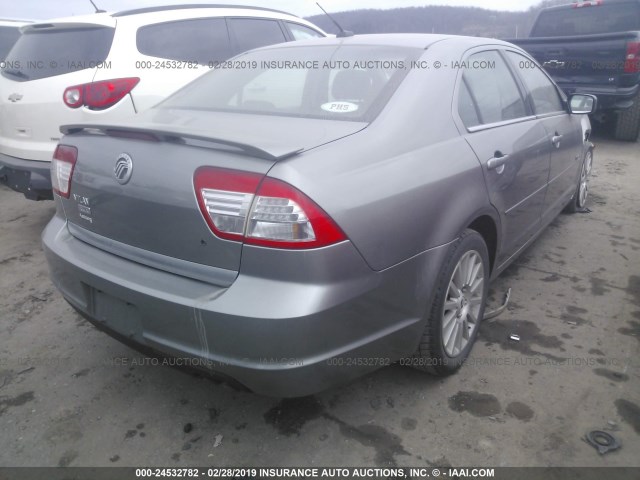 3MEHM08Z58R619021 - 2008 MERCURY MILAN PREMIER GRAY photo 4