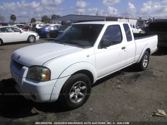 1N6DD26S61C304148 - 2001 NISSAN FRONTIER KING CAB XE WHITE photo 2