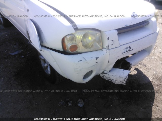 1N6DD26S61C304148 - 2001 NISSAN FRONTIER KING CAB XE WHITE photo 6