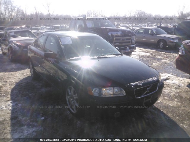 YV1RS592862530520 - 2006 VOLVO S60 2.5T BLACK photo 1