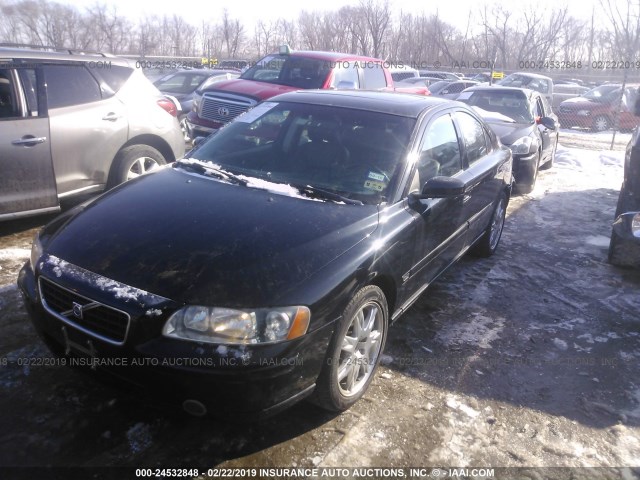 YV1RS592862530520 - 2006 VOLVO S60 2.5T BLACK photo 2