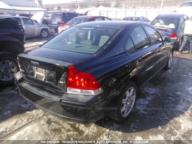 YV1RS592862530520 - 2006 VOLVO S60 2.5T BLACK photo 4