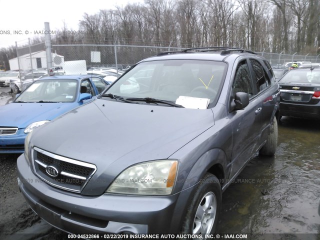 KNDJC733065575060 - 2006 KIA SORENTO EX/LX GRAY photo 2