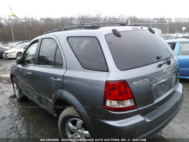 KNDJC733065575060 - 2006 KIA SORENTO EX/LX GRAY photo 3