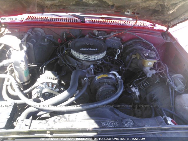 1GNCT18R0H0183724 - 1987 CHEVROLET BLAZER S10 RED photo 10