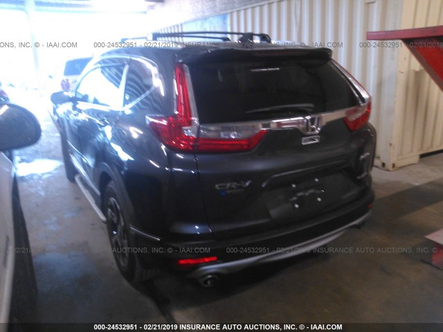 7FARW2H95JE098003 - 2018 HONDA CR-V TOURING GRAY photo 3